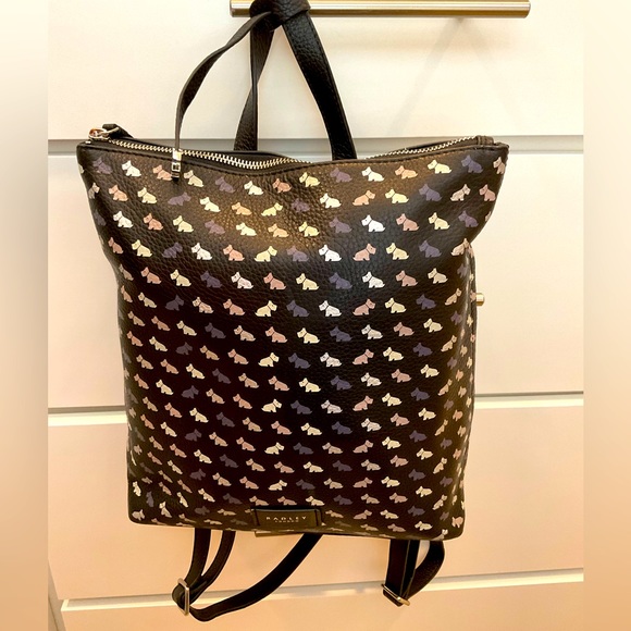 RADLEY LONDON Bags Radley London Brand New Radley Multi Dog Medium Leather Backpack Black